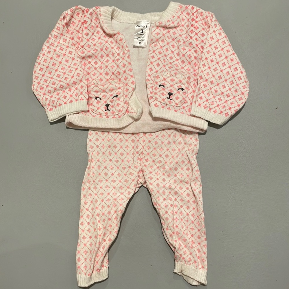 Baby girls Two Piece Sweater set